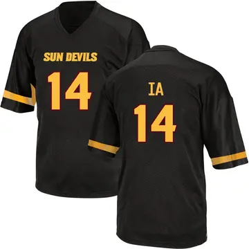 Men's AJ Ia Arizona State Sun Devils Replica Black Football College Jersey