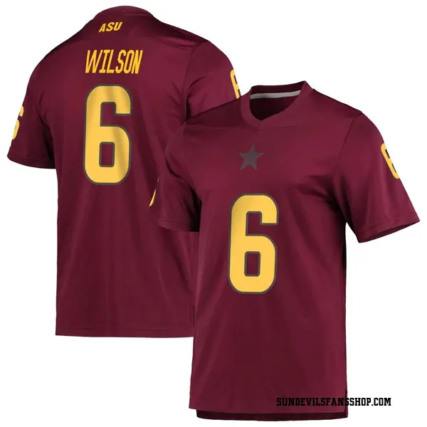 Men's Adrian Wilson Arizona State Sun Devils Adidas Replica Maroon AEROREADY Football Jersey