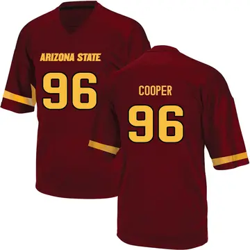 Men's Anthonie Cooper Arizona State Sun Devils Adidas Game Maroon Football College Jersey