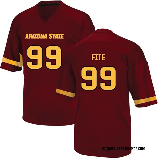 Men's C.J. Fite Arizona State Sun Devils Adidas Replica Maroon Football College Jersey