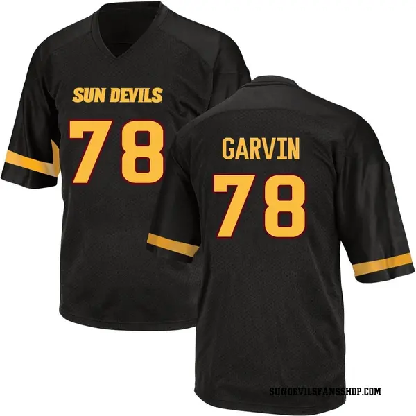 Men's Colby Garvin Arizona State Sun Devils Adidas Game Black Football College Jersey