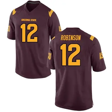 Men's Javan Robinson Arizona State Sun Devils Replica Maroon Football College Jersey
