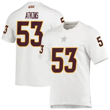 Men's Josh Atkins Arizona State Sun Devils Adidas Replica White AEROREADY Football Jersey