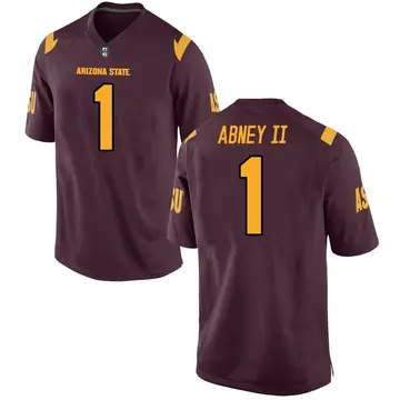 Men's Keith Abney II Arizona State Sun Devils Game Maroon Football College Jersey