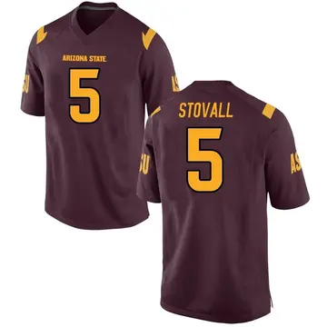 Men's Melquan Stovall Arizona State Sun Devils Replica Maroon Football College Jersey