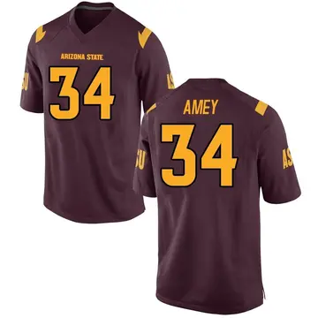 Men's Myles Amey Arizona State Sun Devils Replica Maroon Football College Jersey