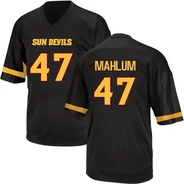 Men's Race Mahlum Arizona State Sun Devils Replica Black Football College Jersey