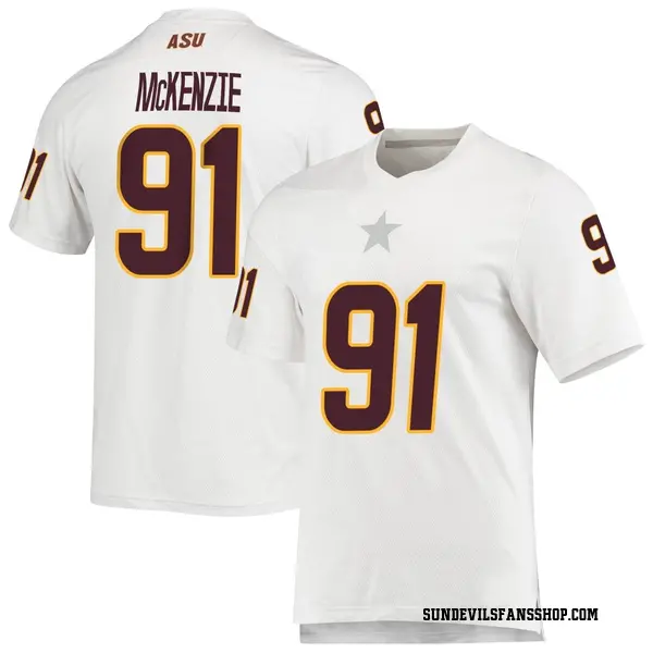 Men's Rashad McKenzie Arizona State Sun Devils Adidas Replica White AEROREADY Football Jersey