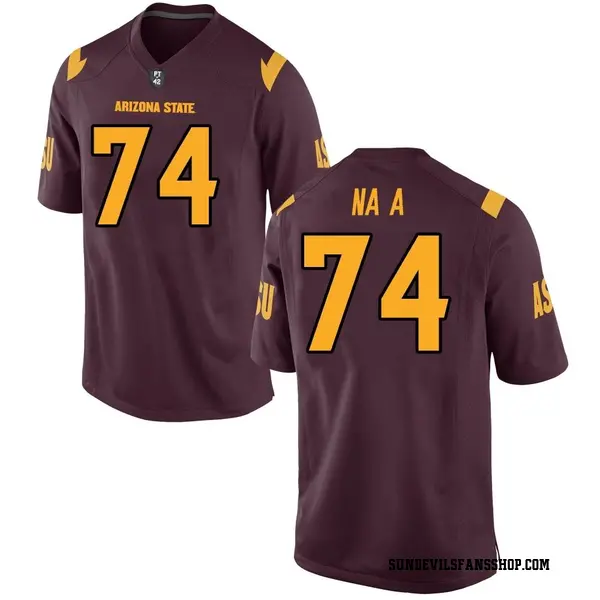 Men's Sean Na'a Arizona State Sun Devils Nike Game Maroon Football College Jersey
