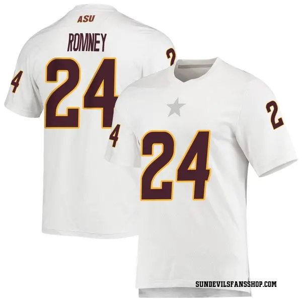 Men's Tate Romney Arizona State Sun Devils Adidas Replica White AEROREADY Football Jersey