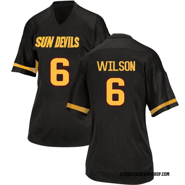 Women's Adrian Wilson Arizona State Sun Devils Adidas Game Black Football College Jersey