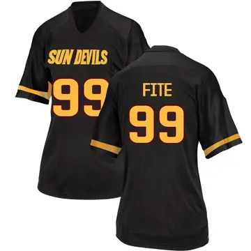 Women's C.J. Fite Arizona State Sun Devils Adidas Game Black Football College Jersey