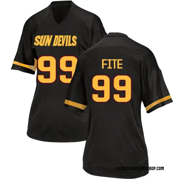 Women's C.J. Fite Arizona State Sun Devils Adidas Game Black Football College Jersey
