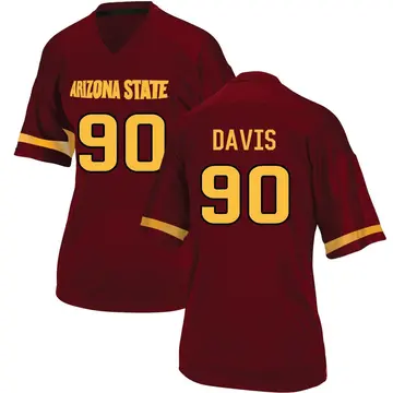 Women's Cade Davis Arizona State Sun Devils Adidas Replica Maroon Football College Jersey