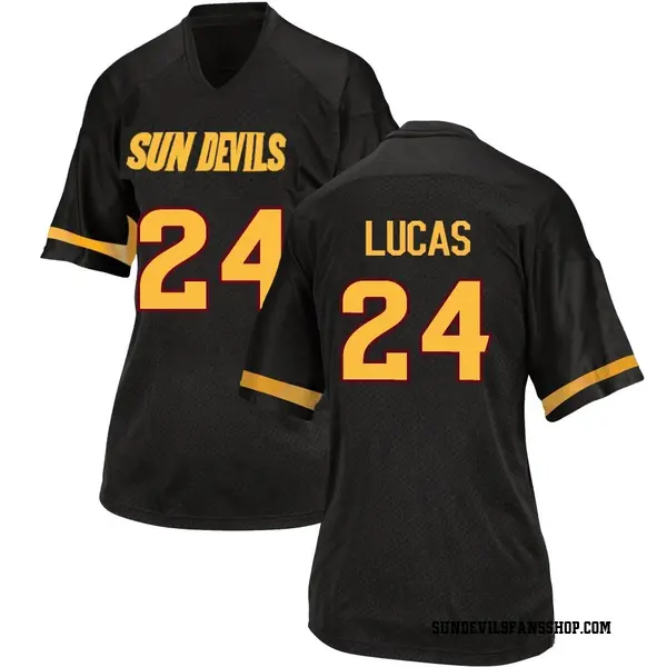 Women's Chase Lucas Arizona State Sun Devils Adidas Replica Black Football College Jersey