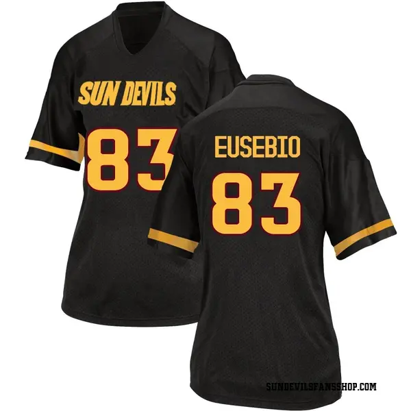 Women's Derek Eusebio Arizona State Sun Devils Adidas Game Black Football College Jersey