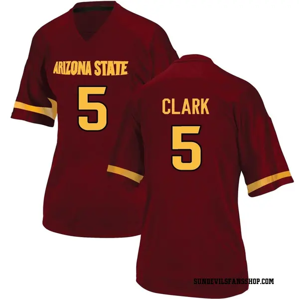 Women's Jeff Clark Arizona State Sun Devils Adidas Game Maroon Football College Jersey