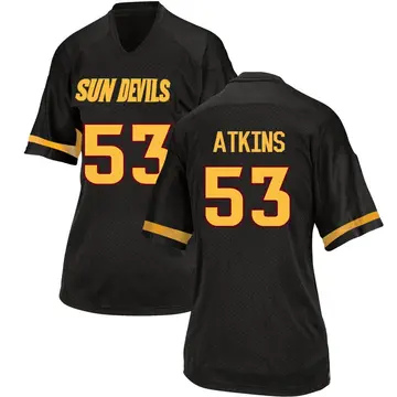 Women's Josh Atkins Arizona State Sun Devils Adidas Replica Black Football College Jersey
