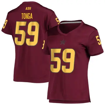 Women's Semisi Tonga Arizona State Sun Devils Adidas Replica Maroon AEROREADY Football Jersey