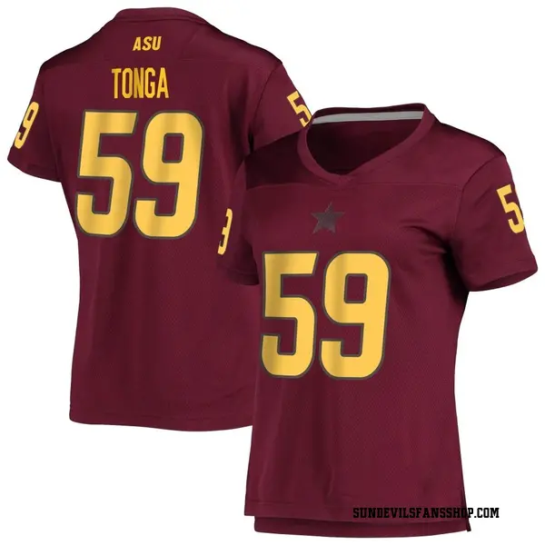 Women's Semisi Tonga Arizona State Sun Devils Adidas Replica Maroon AEROREADY Football Jersey