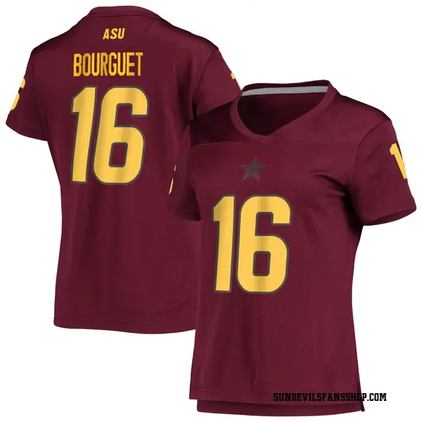 Women's Trenton Bourguet Arizona State Sun Devils Adidas Replica Maroon AEROREADY Football Jersey