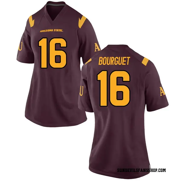 Women's Trenton Bourguet Arizona State Sun Devils Nike Game Maroon Football College Jersey