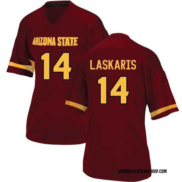Women's Tyler Laskaris Arizona State Sun Devils Adidas Replica Maroon Football College Jersey