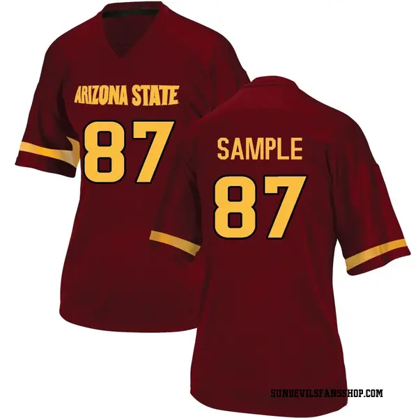 Women's Zechariah Sample Arizona State Sun Devils Adidas Replica Maroon Football College Jersey