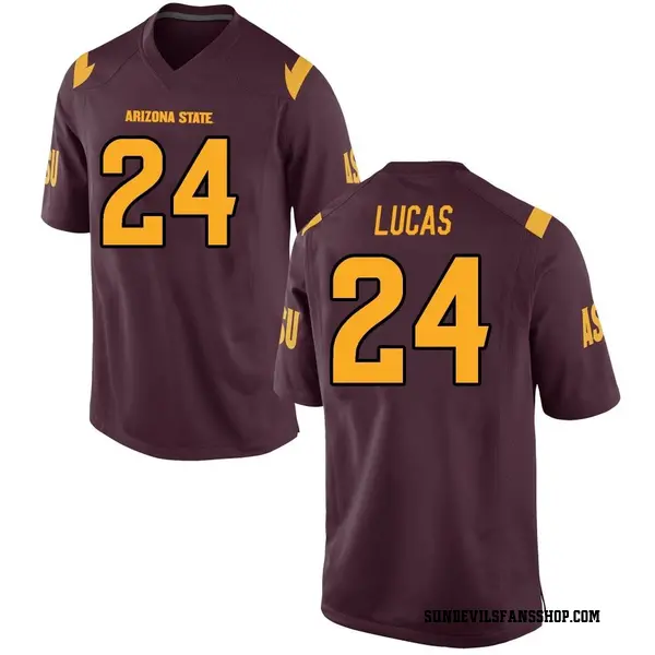 Youth Chase Lucas Arizona State Sun Devils Nike Replica Maroon Football College Jersey