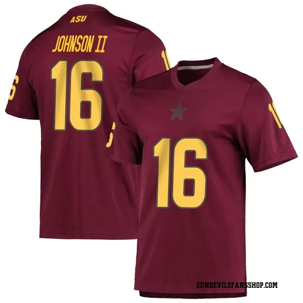 Youth Chris Johnson II Arizona State Sun Devils Adidas Replica Maroon AEROREADY Football Jersey