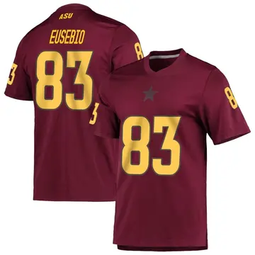 Youth Derek Eusebio Arizona State Sun Devils Adidas Replica Maroon AEROREADY Football Jersey