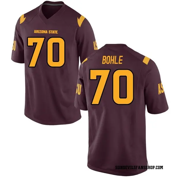 Youth Emmit Bohle Arizona State Sun Devils Nike Game Maroon Football College Jersey
