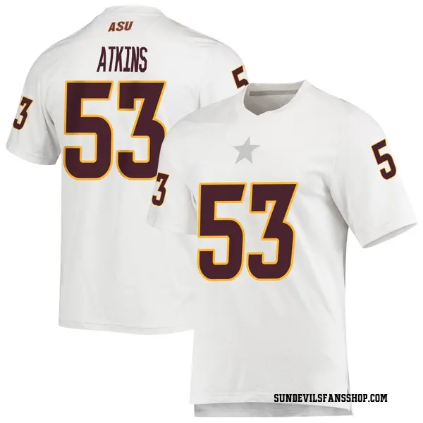 Youth Josh Atkins Arizona State Sun Devils Adidas Replica White AEROREADY Football Jersey
