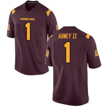 Youth Keith Abney II Arizona State Sun Devils Game Maroon Football College Jersey