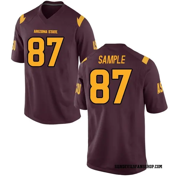 Youth Zechariah Sample Arizona State Sun Devils Nike Replica Maroon Football College Jersey