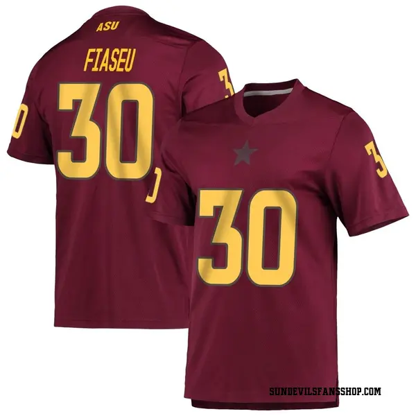 Youth Zyrus Fiaseu Arizona State Sun Devils Adidas Replica Maroon AEROREADY Football Jersey